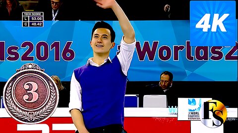 Patrick CHAN🇨🇦🥉Free Skate 2016 ISU Figure Skating Worlds (NBC.4K)