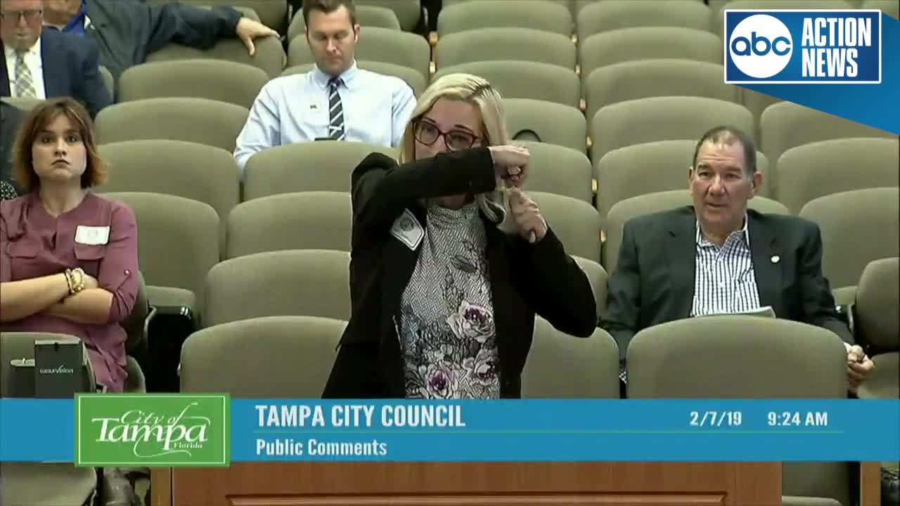 FULL VIDEO | Woman chops hair during City Council meeting to prove a point