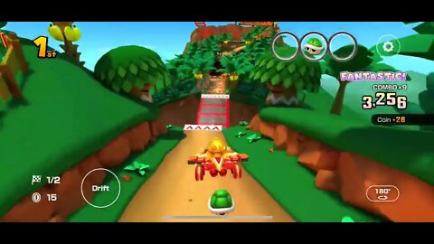 Mario Kart Tour - GCN DK Mountain T Gameplay