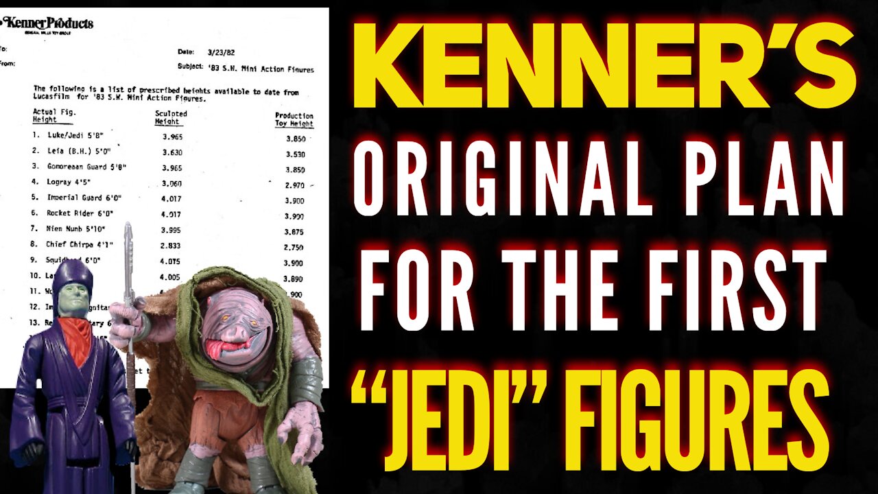 The Original Kenner "Jedi" Series 1 Plan