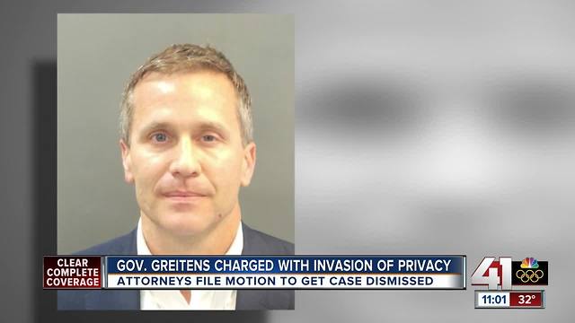 Attorneys file motion to get case dismissed against Gov. Greitens