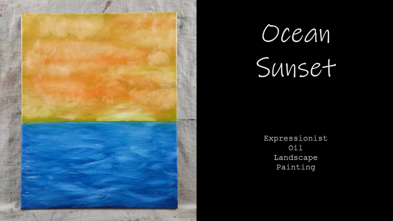 ARTIST SHOWS HOW TO CREATE AN Expressionist “Ocean Sunset”