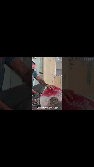 Cutting slab for plumbers