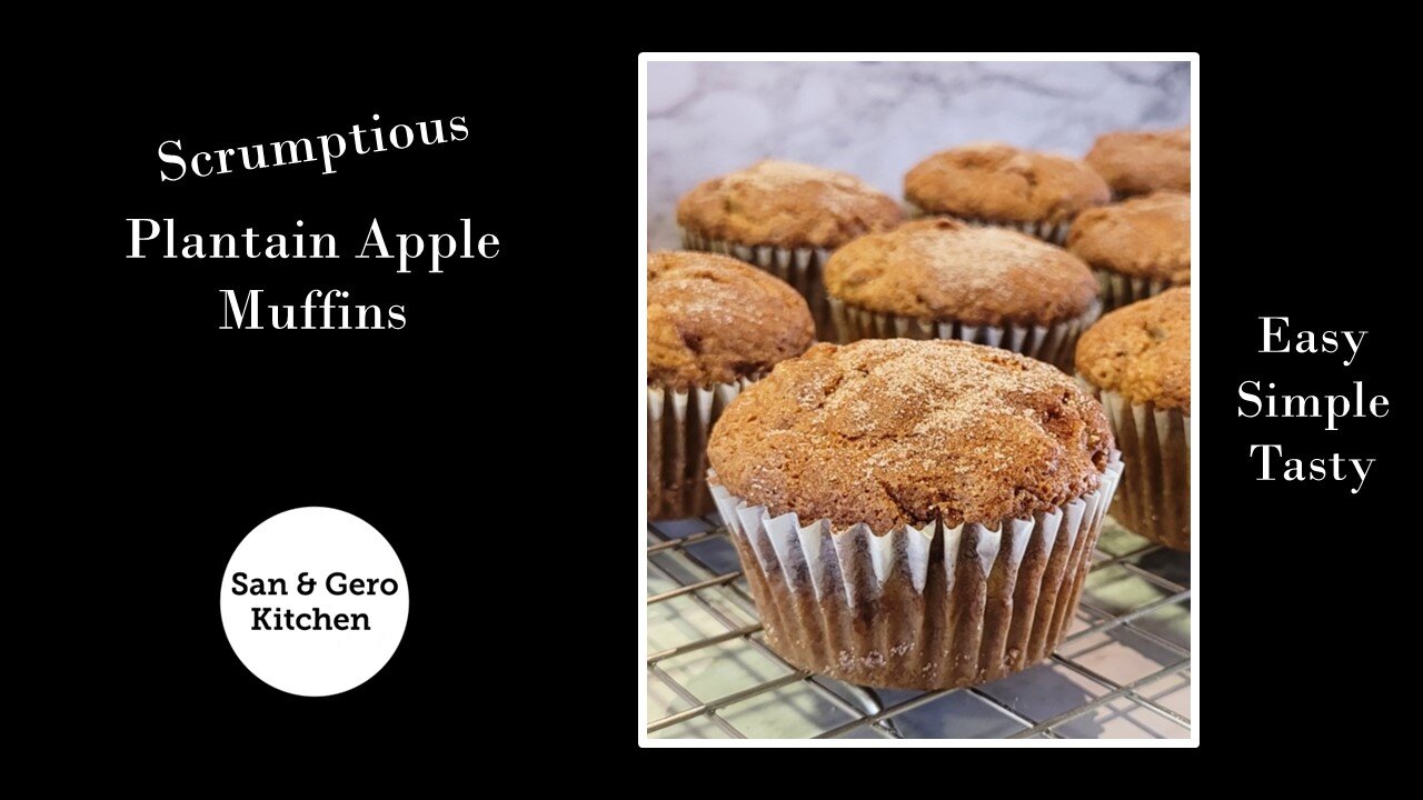 Recipe for Scrumptious Plantain Apple Muffins