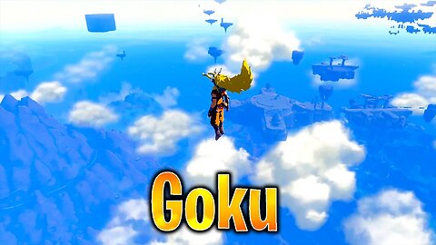 Goku SSJ3 in Zelda Tears of the Kingdom