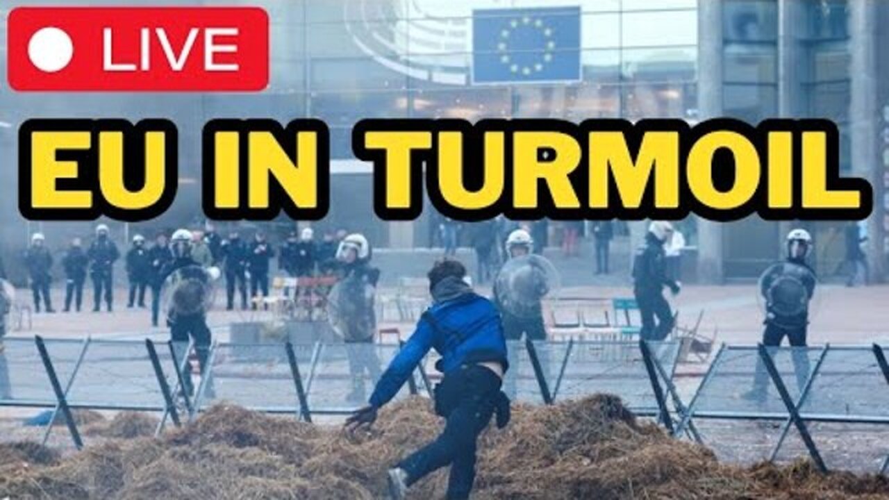 🚨 LIVE: Farmers Target European Parliament 🔥