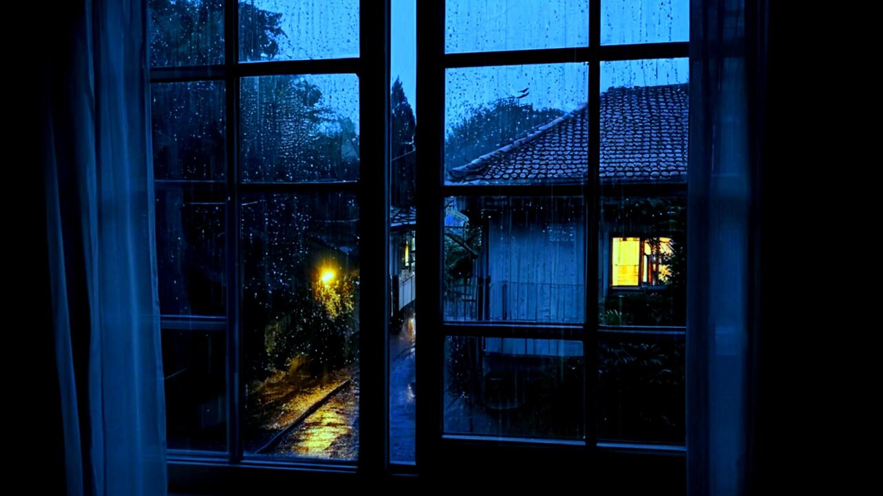 Calm Rain on Window Sounds for Study, Focus, and Relaxation