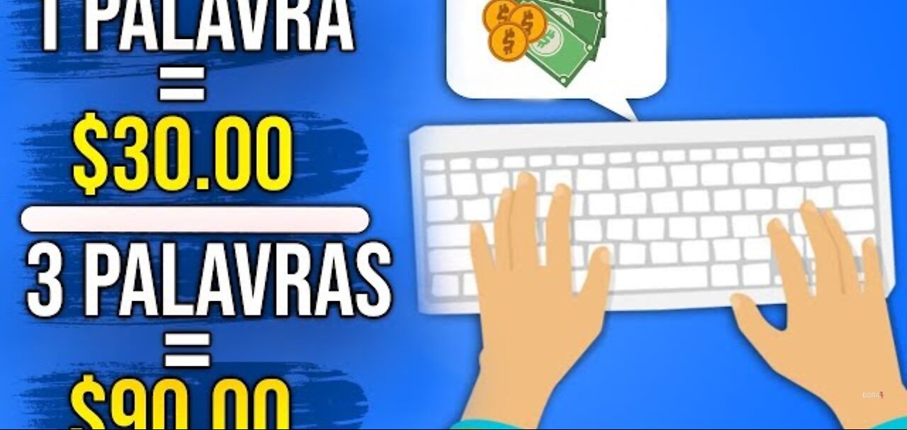 $ 30 per word you type - Make money on the Internet