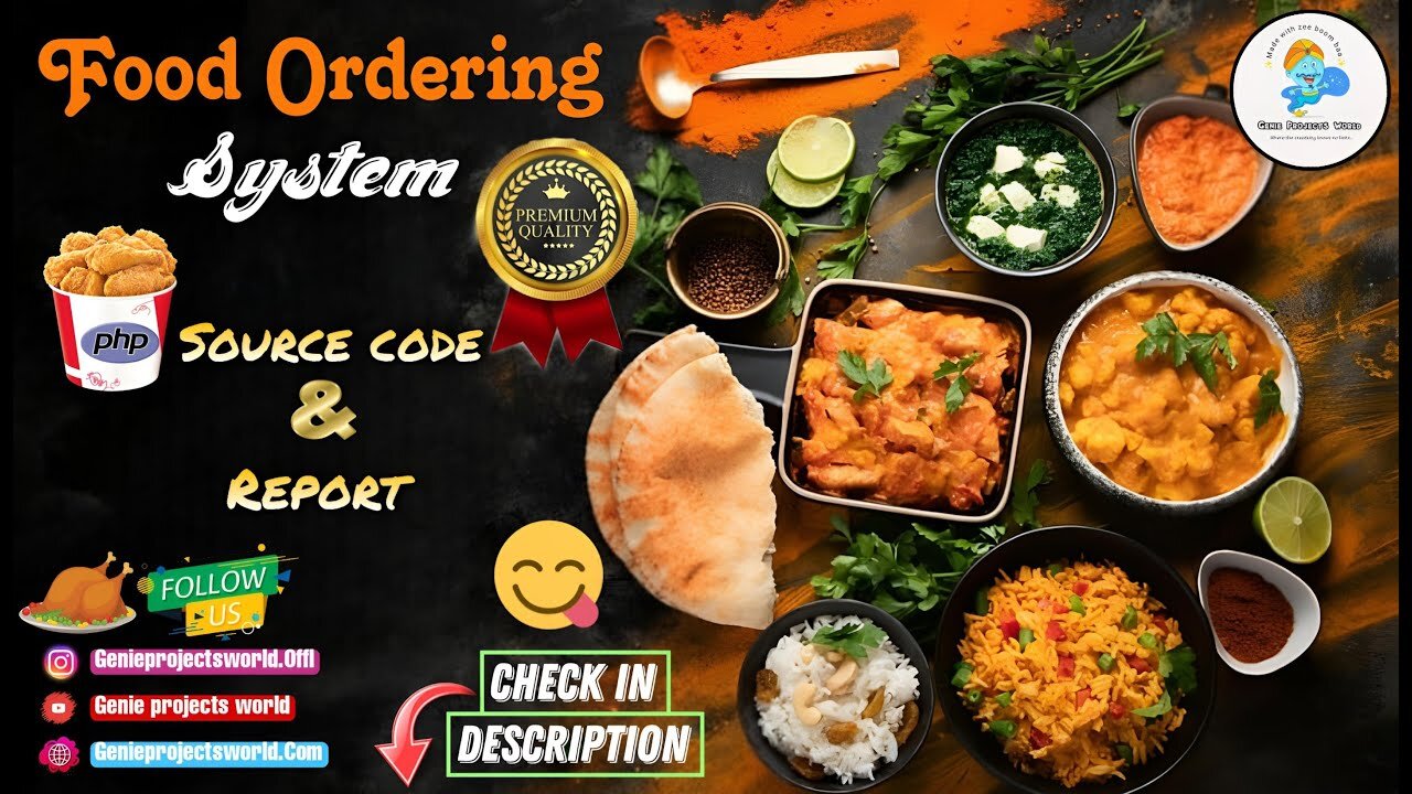 🥣Online Food Ordering System using PHP | 💎Premium Project with Source Code and Report💎