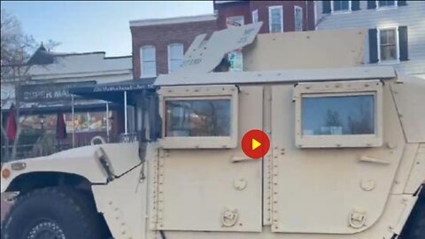 The national Guard are placing vehicles in Washington