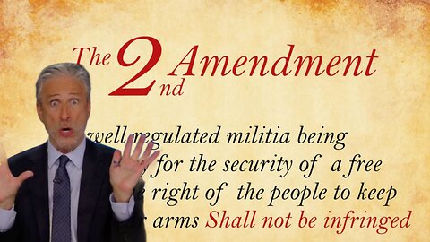 Jon Stewart is WRONG: 2A does indeed protect 1A and even he knows it