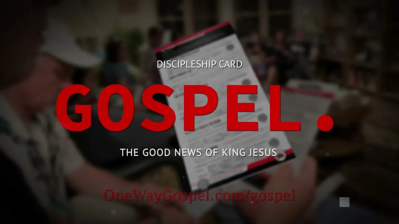 GOSPEL Discipleship Card Promo // OneWayGospel