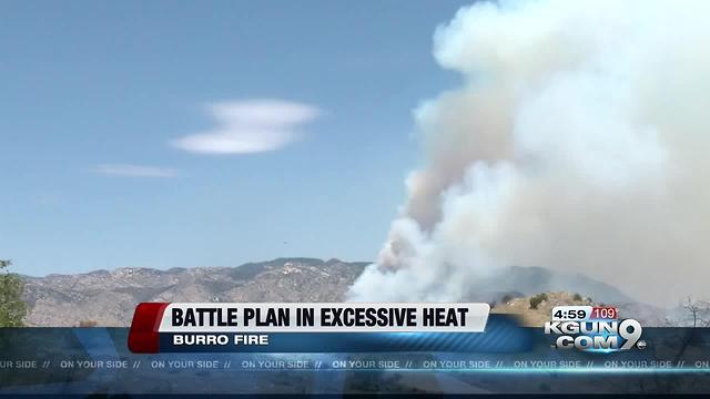 Firefighters channel forces against Burro blaze