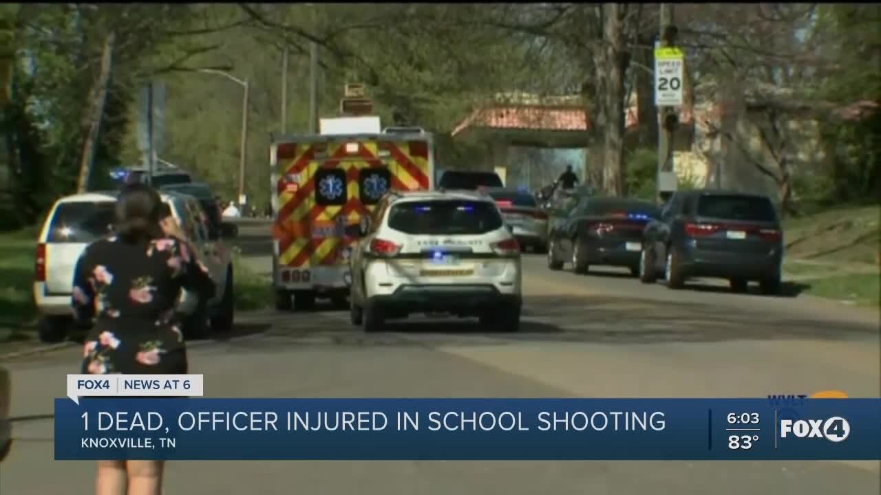 Police: Officer wounded, 1 dead in Tennessee school shooting