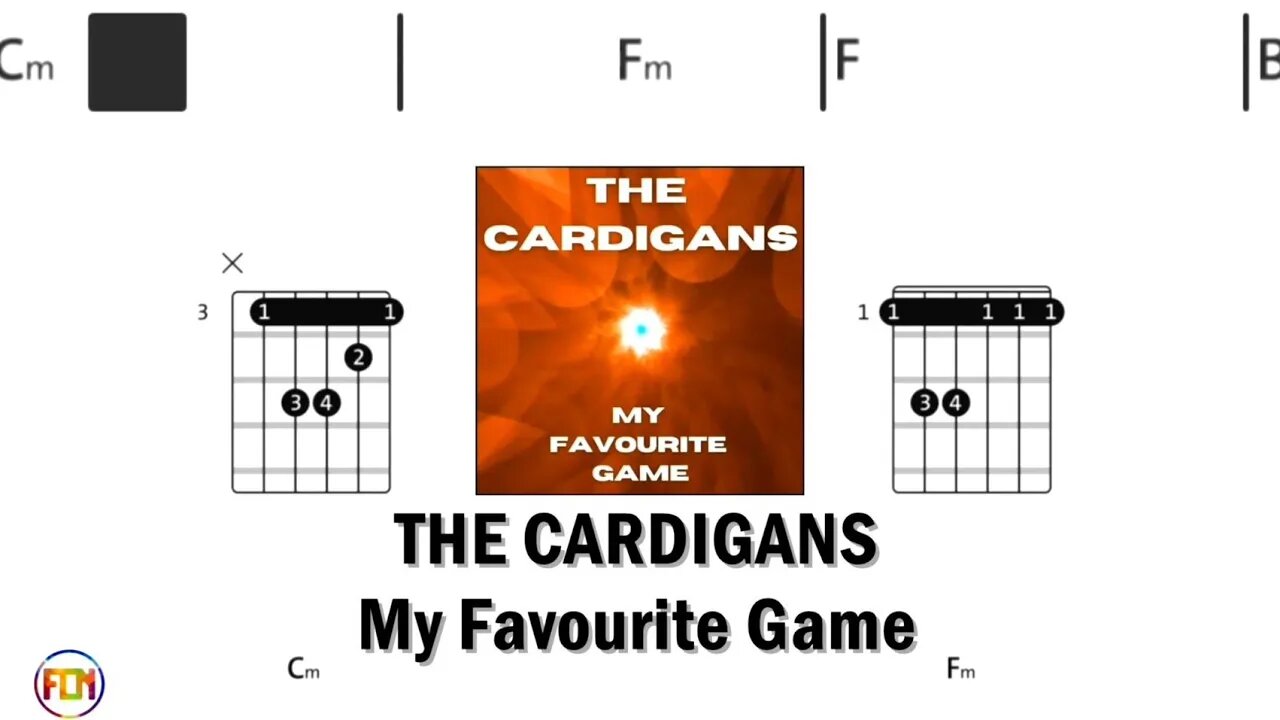 THE CARDIGANS My Favourite Game - Guitar Chords & Lyrics HD