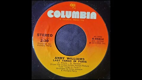 Andy Williams – Last Tango In Paris