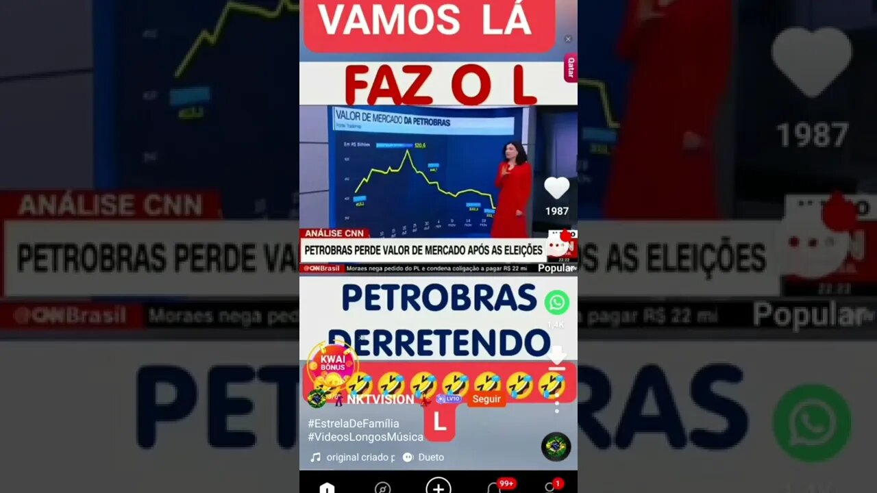 Faz o L : Petrobras derretendo