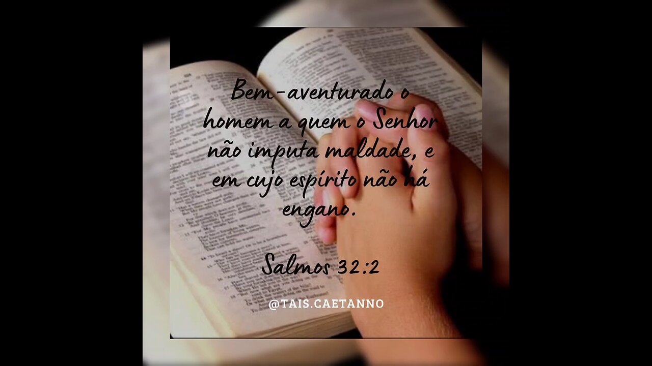 Meditação no livro de Salmos 32:2