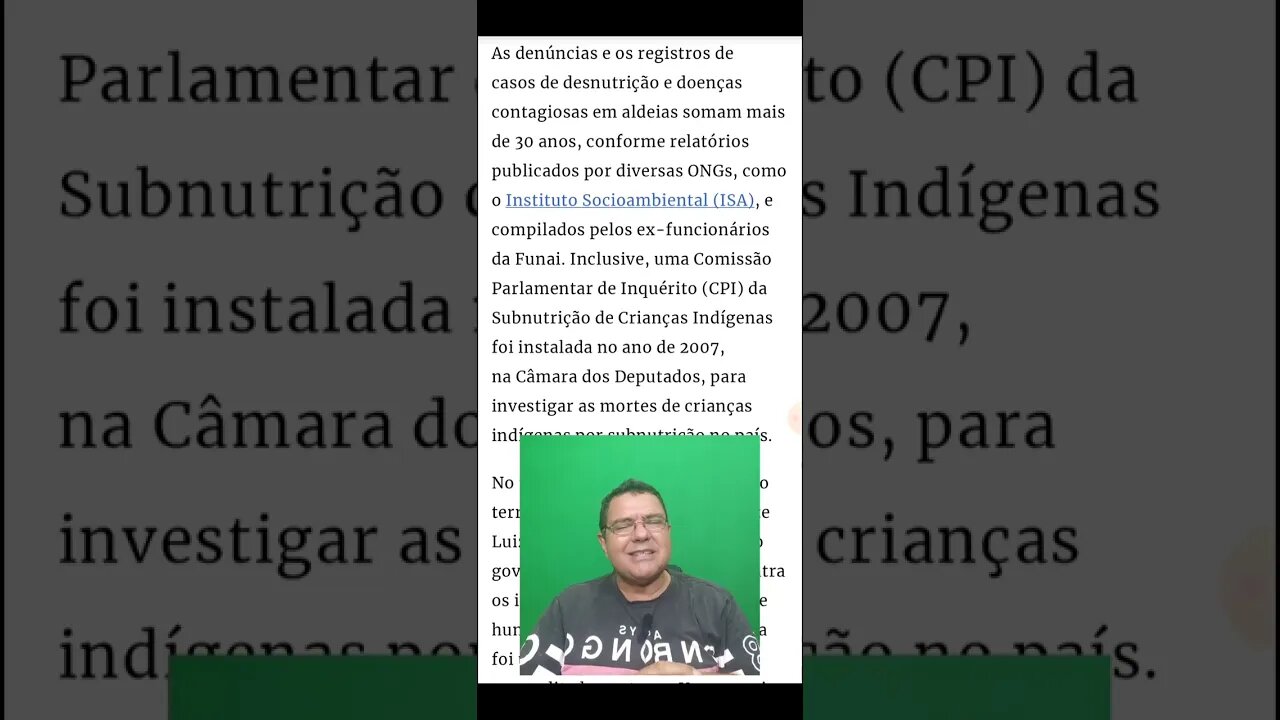 Mais uma mentira desse desgoverno a respeito dos índios yanomami.