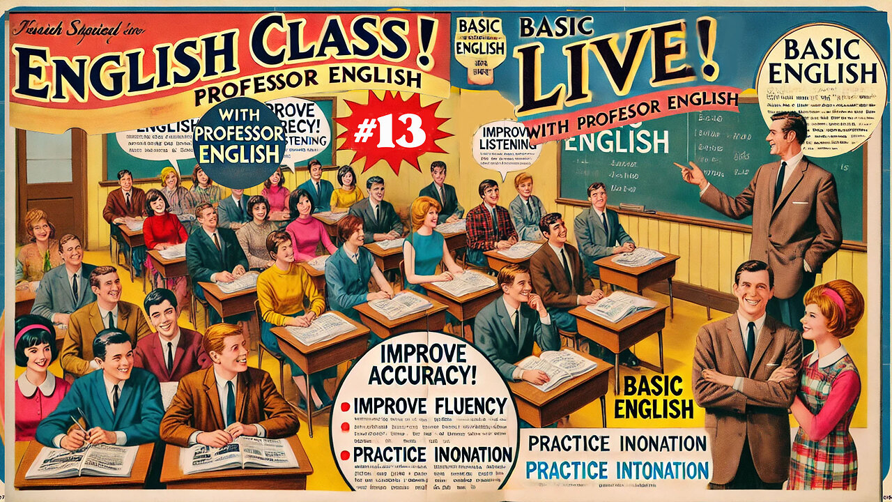 Basic English Class Simple Past Practice listening speaking fluency and Intonation