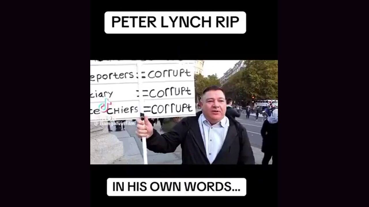 The country was told Peter Lynch was a violent right wing extremist thug