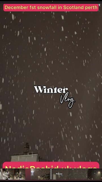 Winter first snowfall in Scotland | Nature | weather