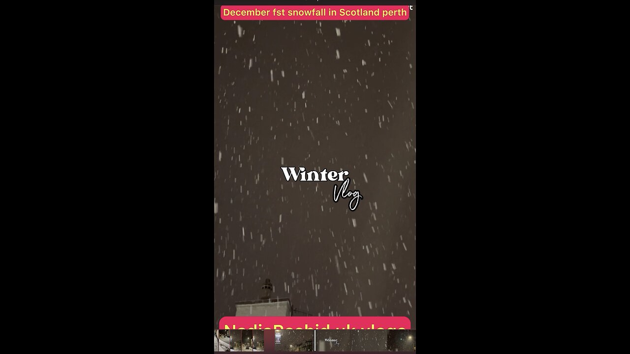 Winter first snowfall in Scotland | Nature | weather
