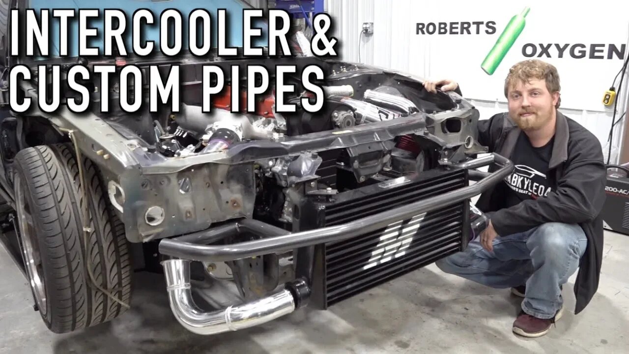 Custom Fabricated Charge Piping & Intercooler Mounting: 240SX Restomod Ep.30