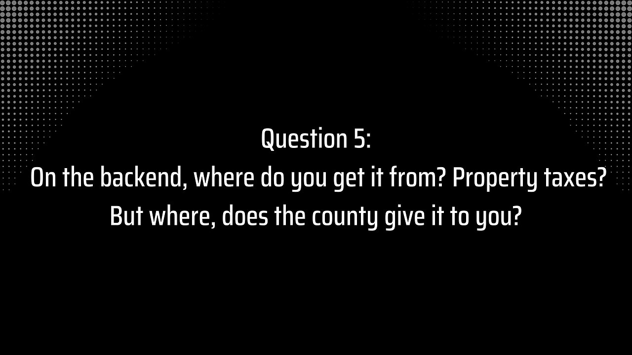 Special Districts: Question 5,6 Where do You the UIPA get Money From?