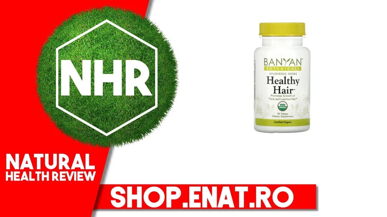 Banyan Botanicals, Healthy Hair, 90 Tablets