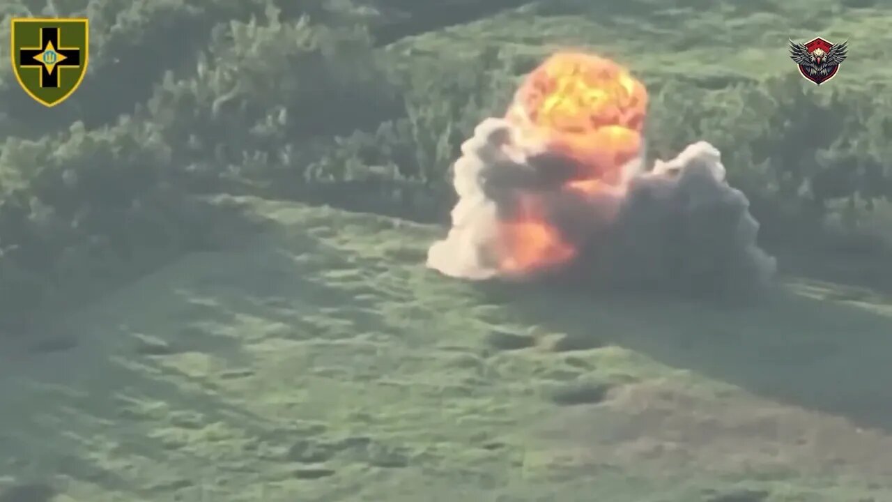 One More! A Ukrainian Mine Blow-Up Russian BMP-2 Carrying Full Ammunition