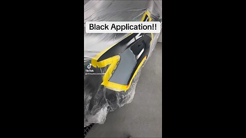 Black Paint Application.