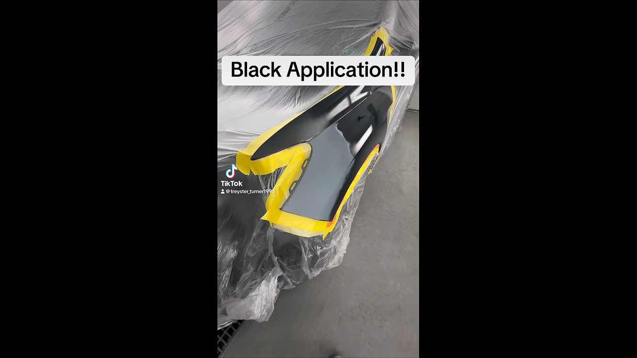 Black Paint Application.