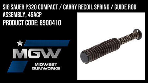 Sig Sauer P320 Compact / Carry Recoil Spring / Guide Rod Assembly, 45ACP - 8900410