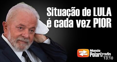 Situação de Lula está cada vez pior, nem a Globo consegue esconder mais!