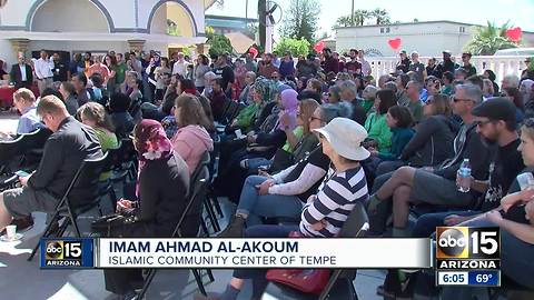 Community provides support to Tempe mosque after hate-filled video surfaces