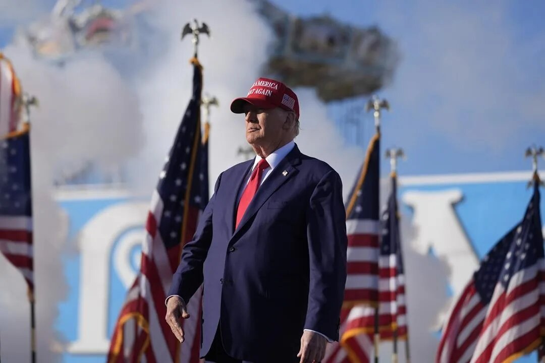 Republican presidential candidate Donald Trump holds a Maga campaign rally in Wildwood, New Jersey. - May 11, 2024