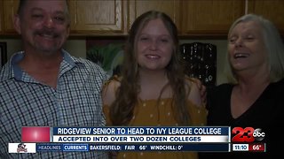 Ridgeview senior heads to Ivy League College