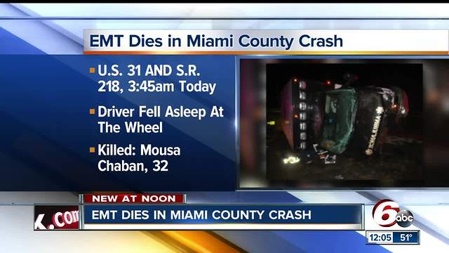 ISP: EMT dies when ambulance driver falls asleep before Miami County crash