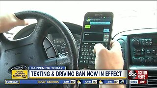 Texting and Driving ban now in effect in Florida