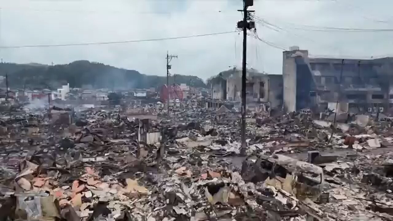 Earthquake destroyed Japan