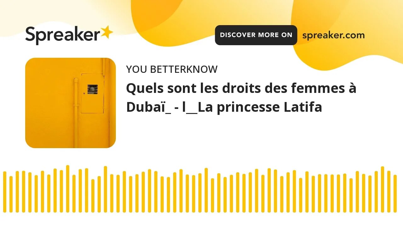 Quels sont les droits des femmes à Dubaï_ - l__La princesse Latifa