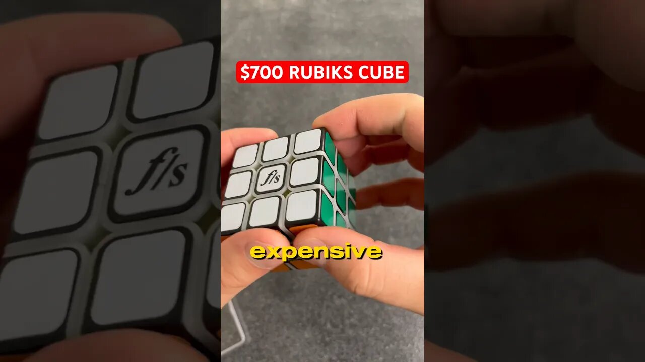 What a $700 Rubiks Cube Looks like #cubing #shorts