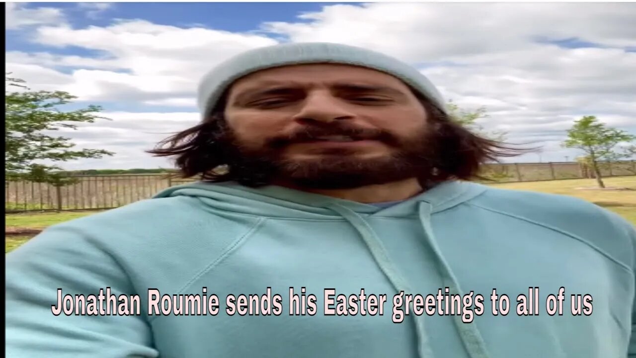 Jonathan Roumie sends his Easter greetings to all of us and invites us to use HALLOW application