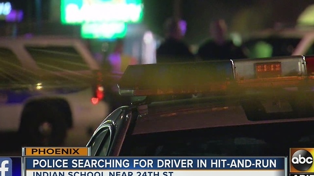 Phoenix police search for suspect after hit and run