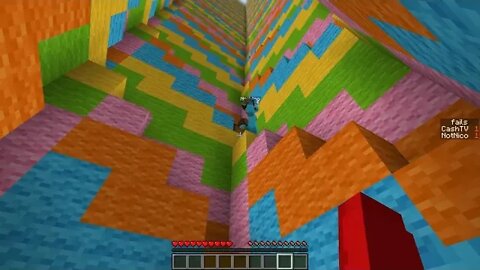 Minecraft % EXTREME % RAINBOW % DROPPER! Custom Map