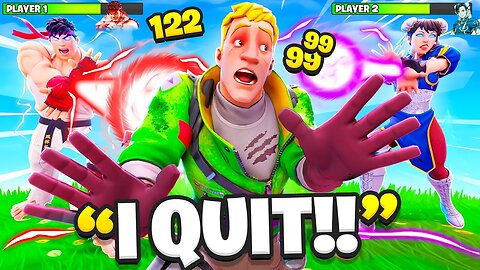 I Pretended To Be BOSS Street Fighter.. (Fortnite)