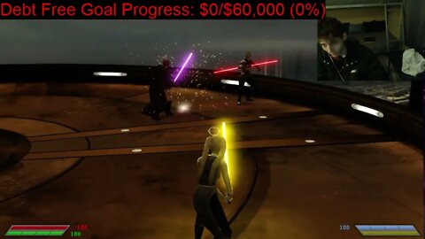 Mace Windu VS Grand Inquisitor In A Battle With Commentary In Star Wars Jedi Knight Jedi Academy