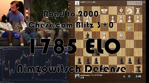 Road to 2000 #180 - 1785 ELO - Chess.com Blitz 3+0 - Nimzowitsch Defense