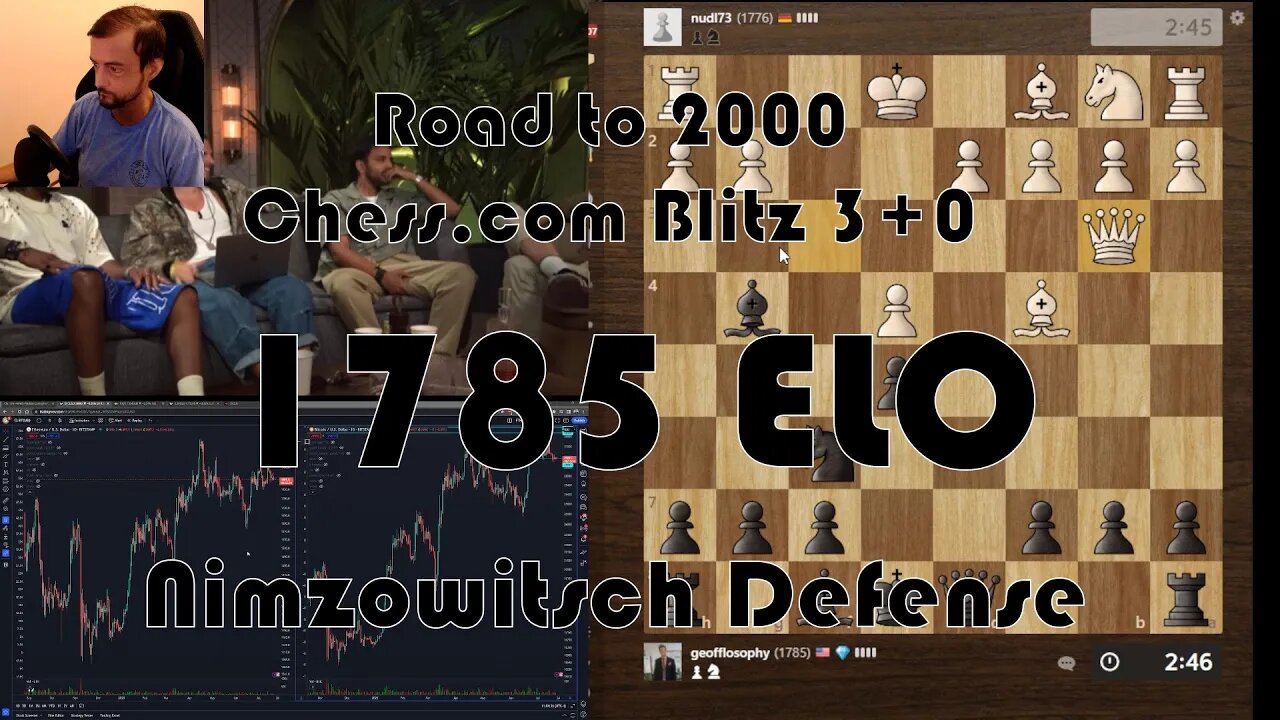 Road to 2000 #180 - 1785 ELO - Chess.com Blitz 3+0 - Nimzowitsch Defense